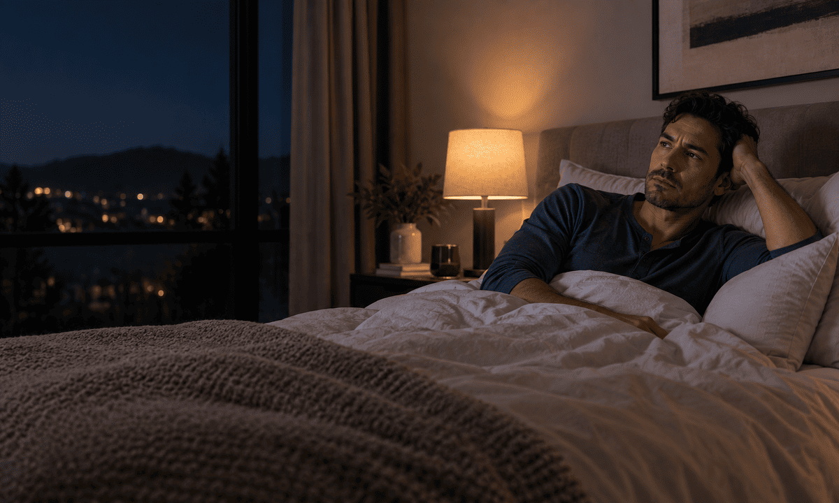 Persona despierta de madrugada